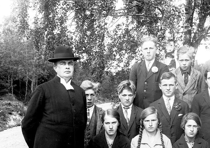 1930 års konfirmander i Djurhults kapell