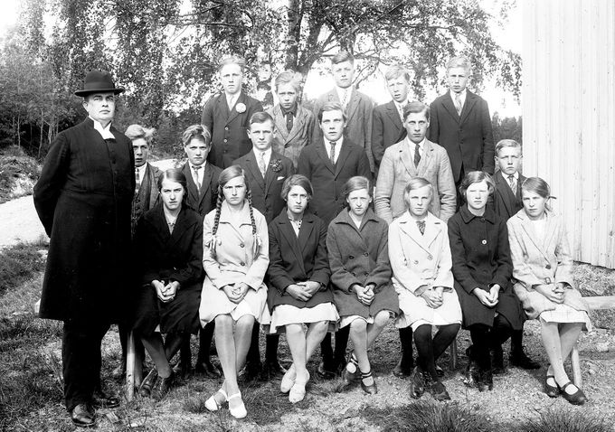 1930 års konfirmander i Djurhults kapell